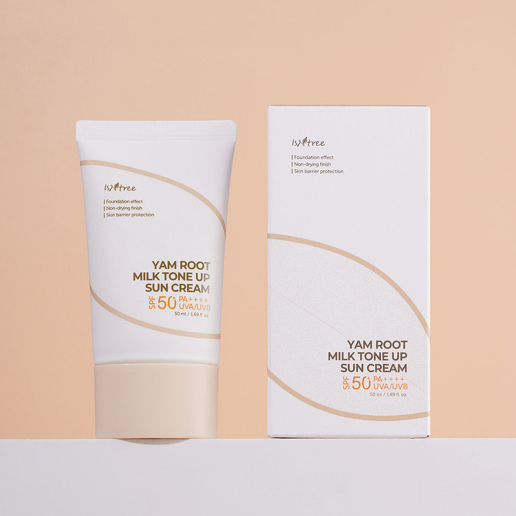Yam Milk Tone Up Sun Cream - 50ml-Isntree-Noura Skincare
