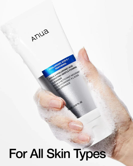 8 Hyaluronic Acid Hydrating Gentle Foaming Cleanser - 150ml-ANUA-Noura Skincare