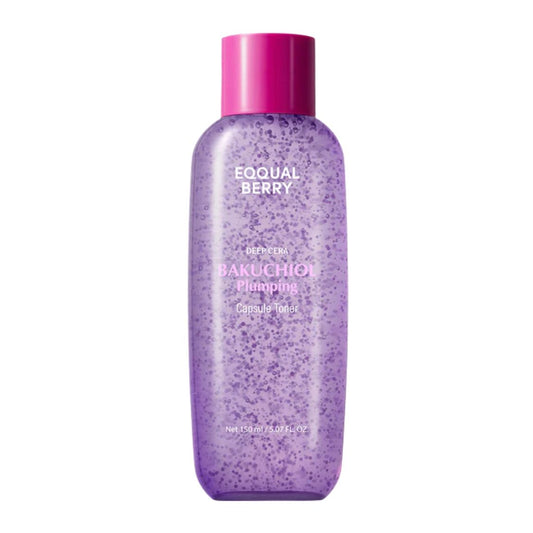 EQQUALBERRY Bakuchiol Plumping Capsule Toner bottle