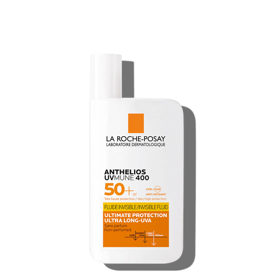 Anthelios UVMune 400 Invisible Fluid Non-Perfumed Suncream SPF50+ - 50ml-La Roche-Posay-Noura Skincare