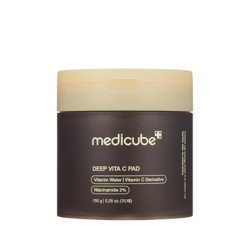 Medicube Deep Vita C Pad container on a white background