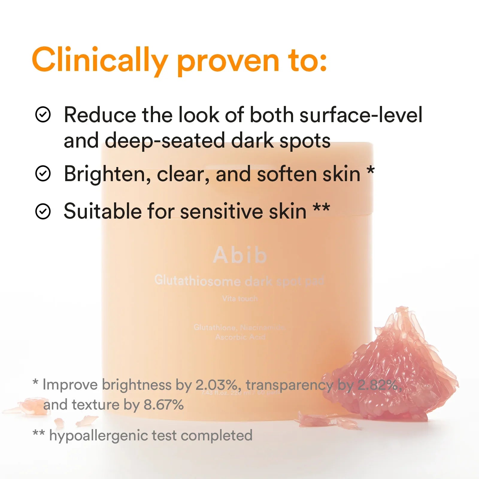 Glutathiosome Dark Spot Pad Vita Touch - 60 Pads-Abib-Noura Skincare