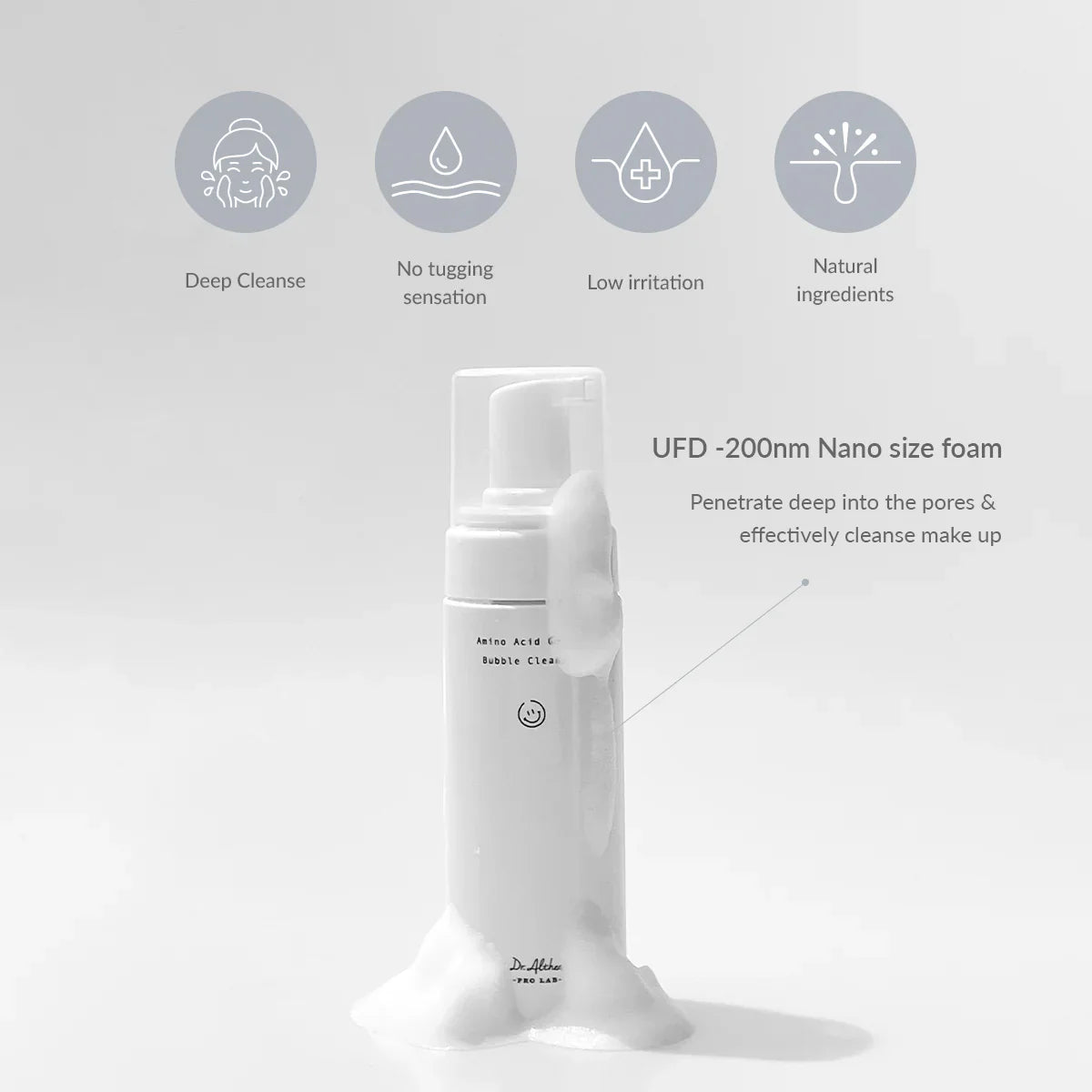 Amino Acid Gentle Bubble Cleanser - 140ml-Dr.Althea-Noura Skincare