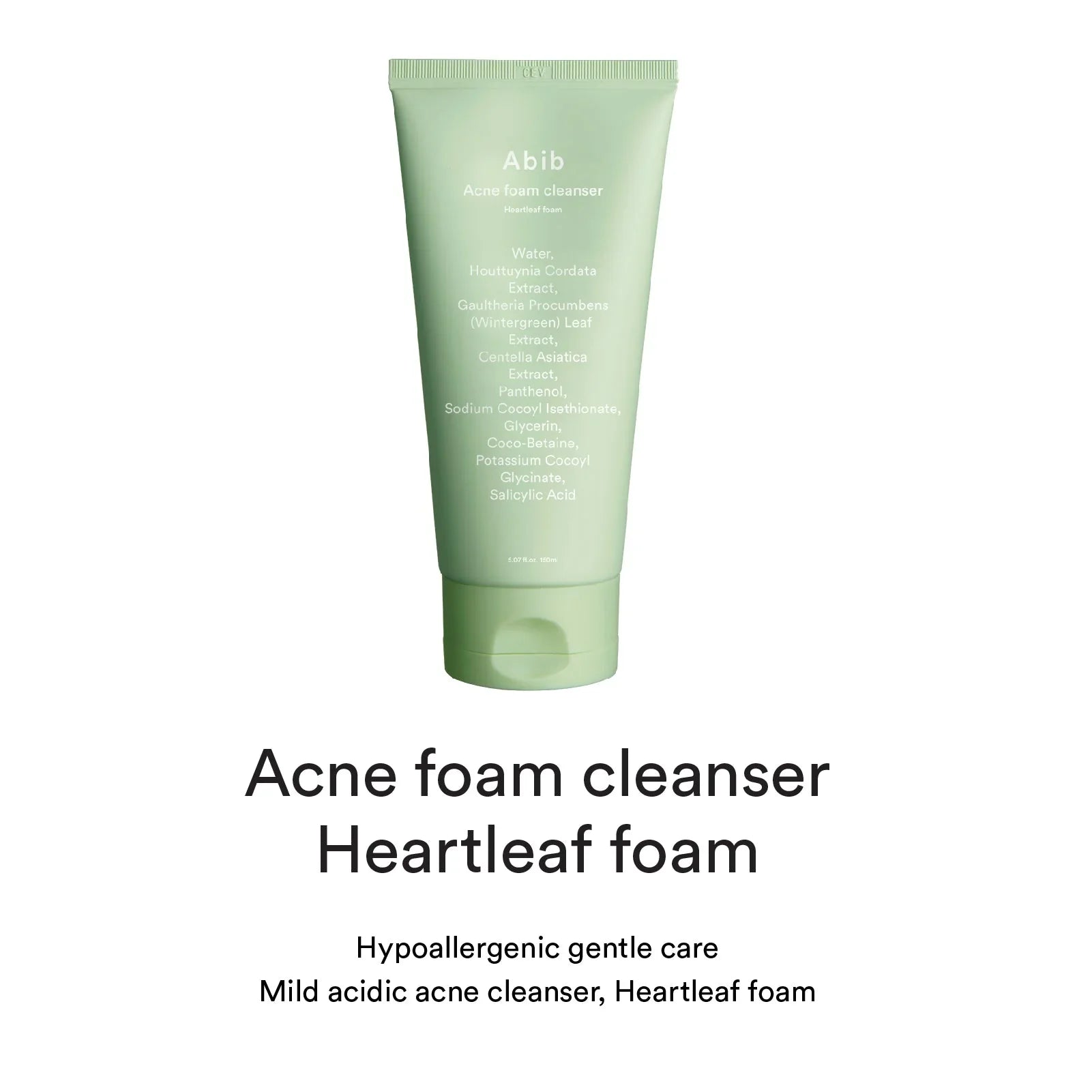 Heartleaf Acne Foam Cleanser - 150ml-Abib-Noura Skincare