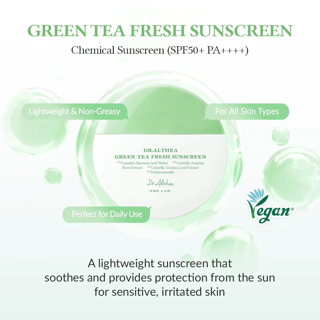 Green Tea Fresh Sunscreen - 45ml-Dr.Althea-Noura Skincare