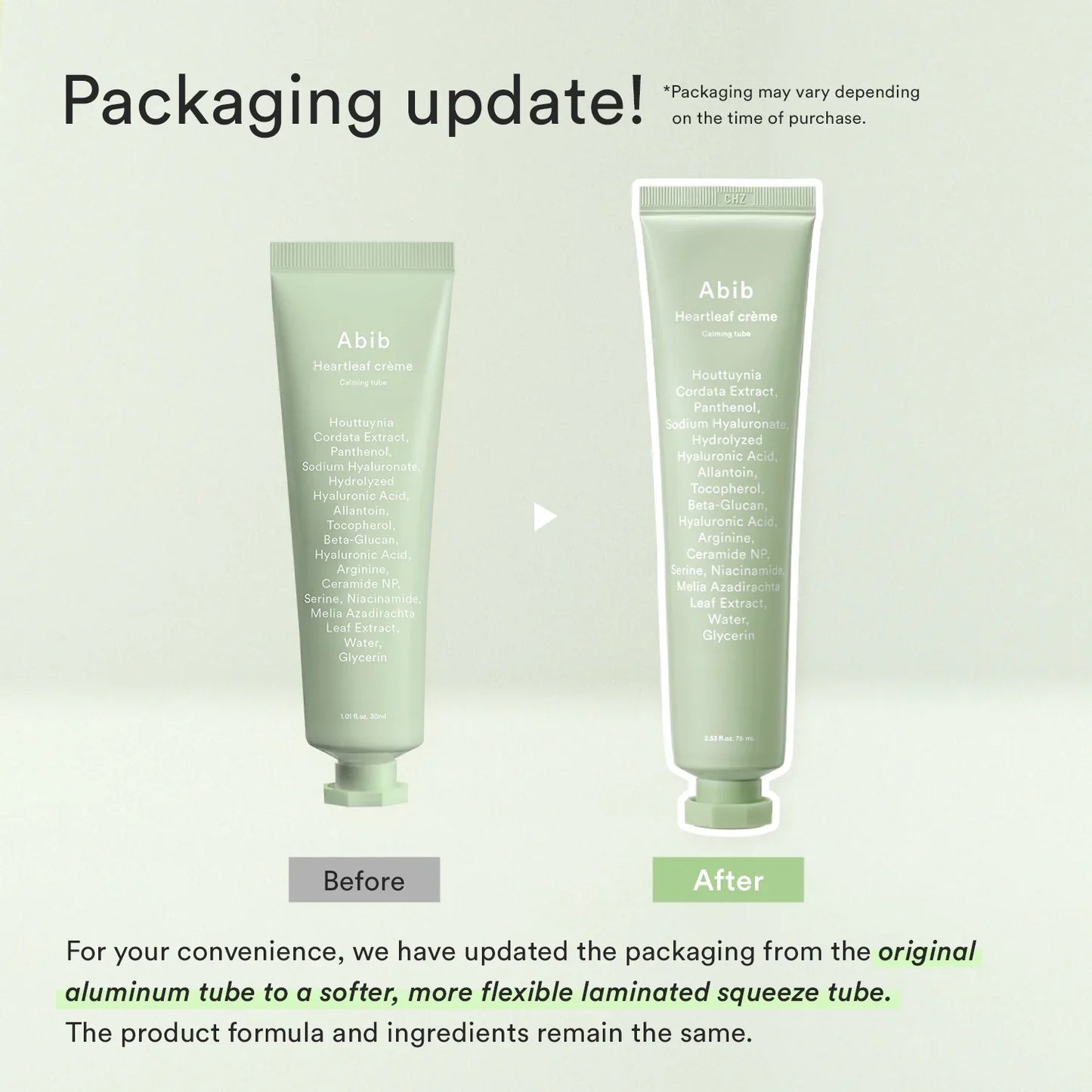 Heartleaf Creme Calming Tube - 75ml-Abib-Noura Skincare