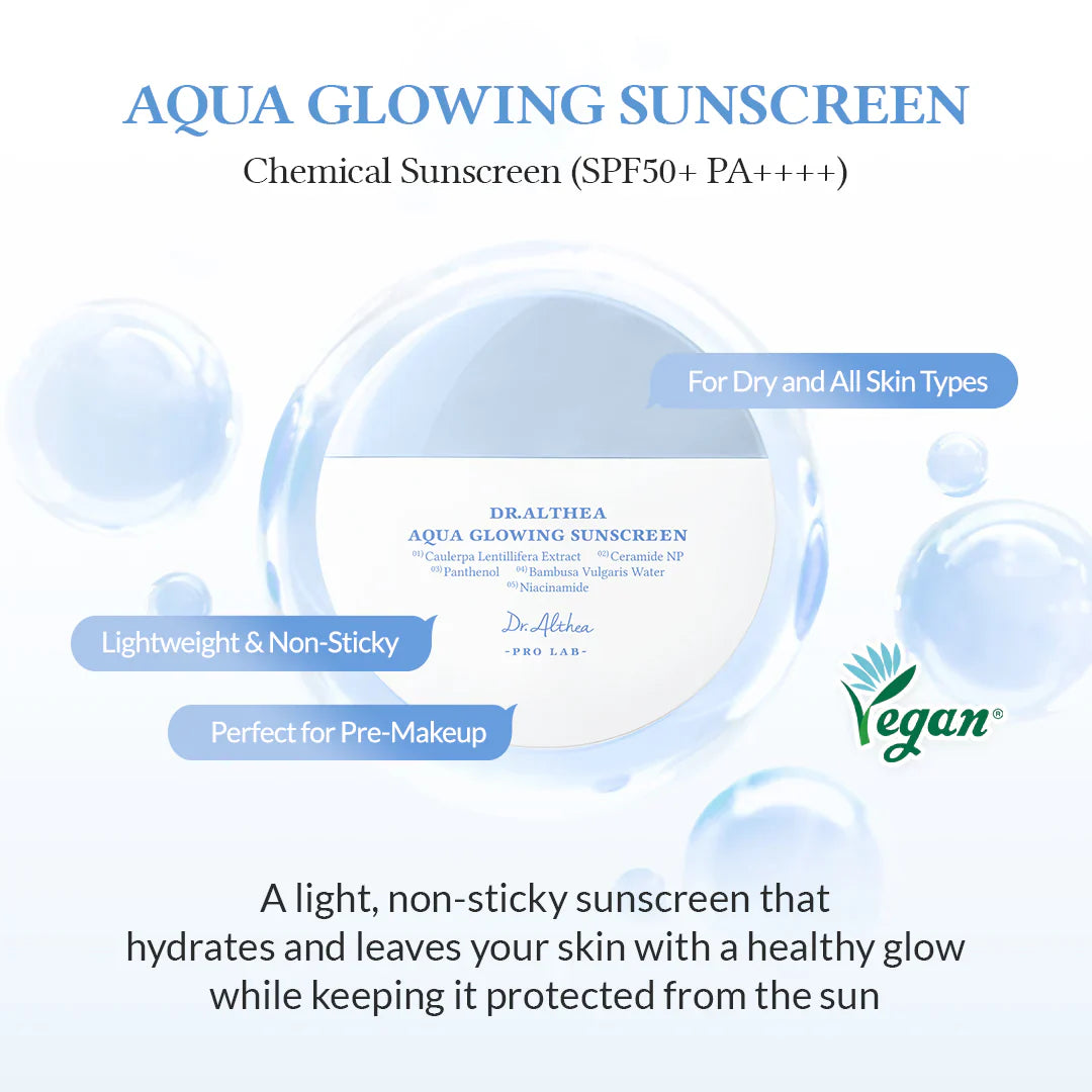Aqua Glowing Sunscreen - 45ml-Dr.Althea-Noura Skincare