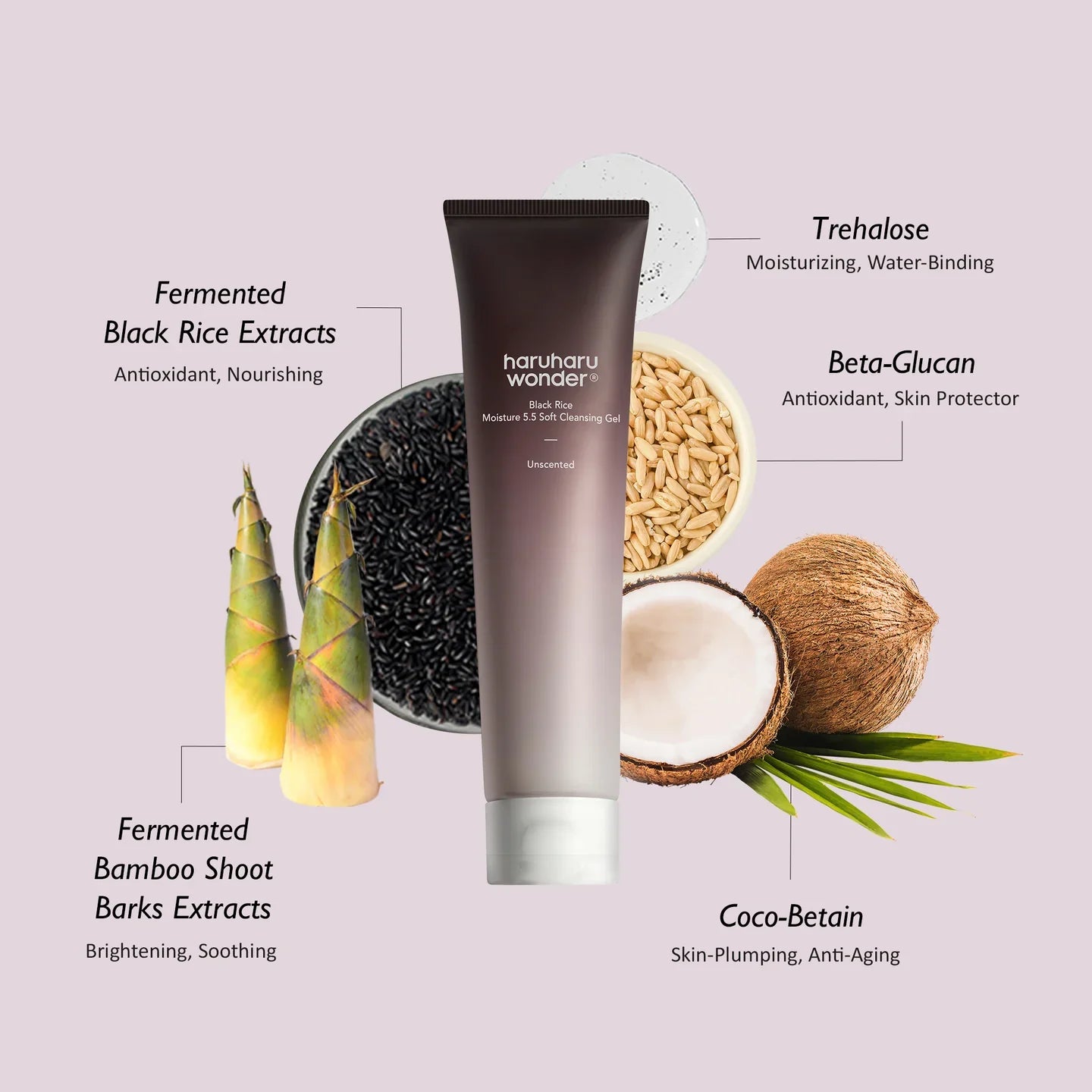 Black Rice Moisture 5.5 Soft Cleansing Gel - 100ml-haruharu wonder-Noura Skincare