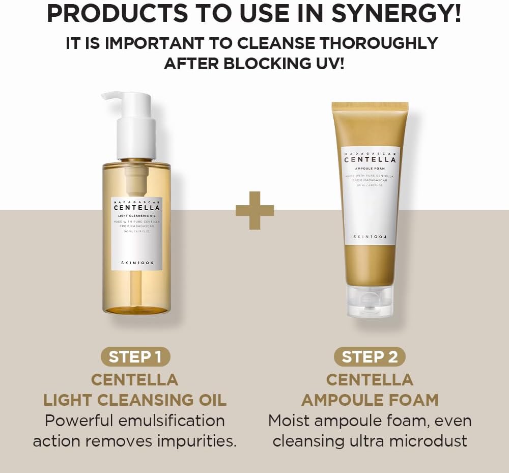 Madagascar Centella Air-Fit Suncream Plus (SPF50+ PA++++) - 50ml-SKIN1004-Noura Skincare