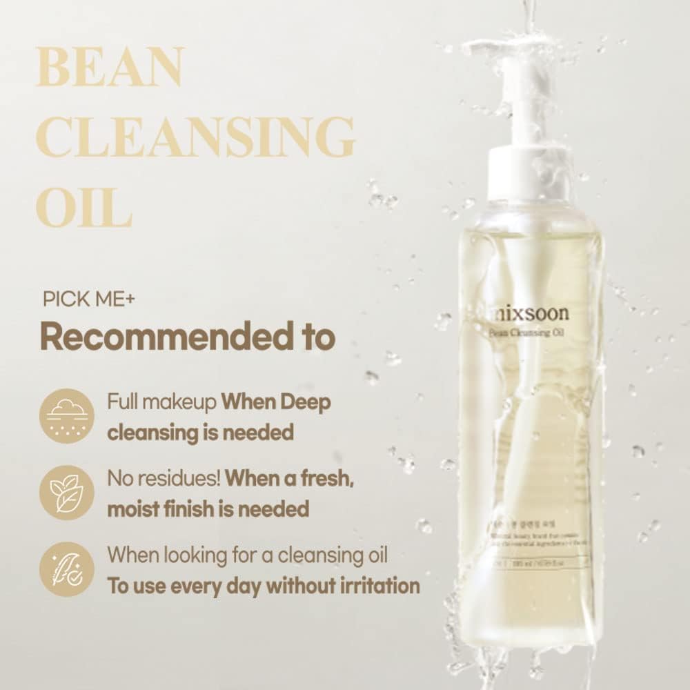 Bean Cleansing Oil - 195ml-mixsoon-Noura Skincare