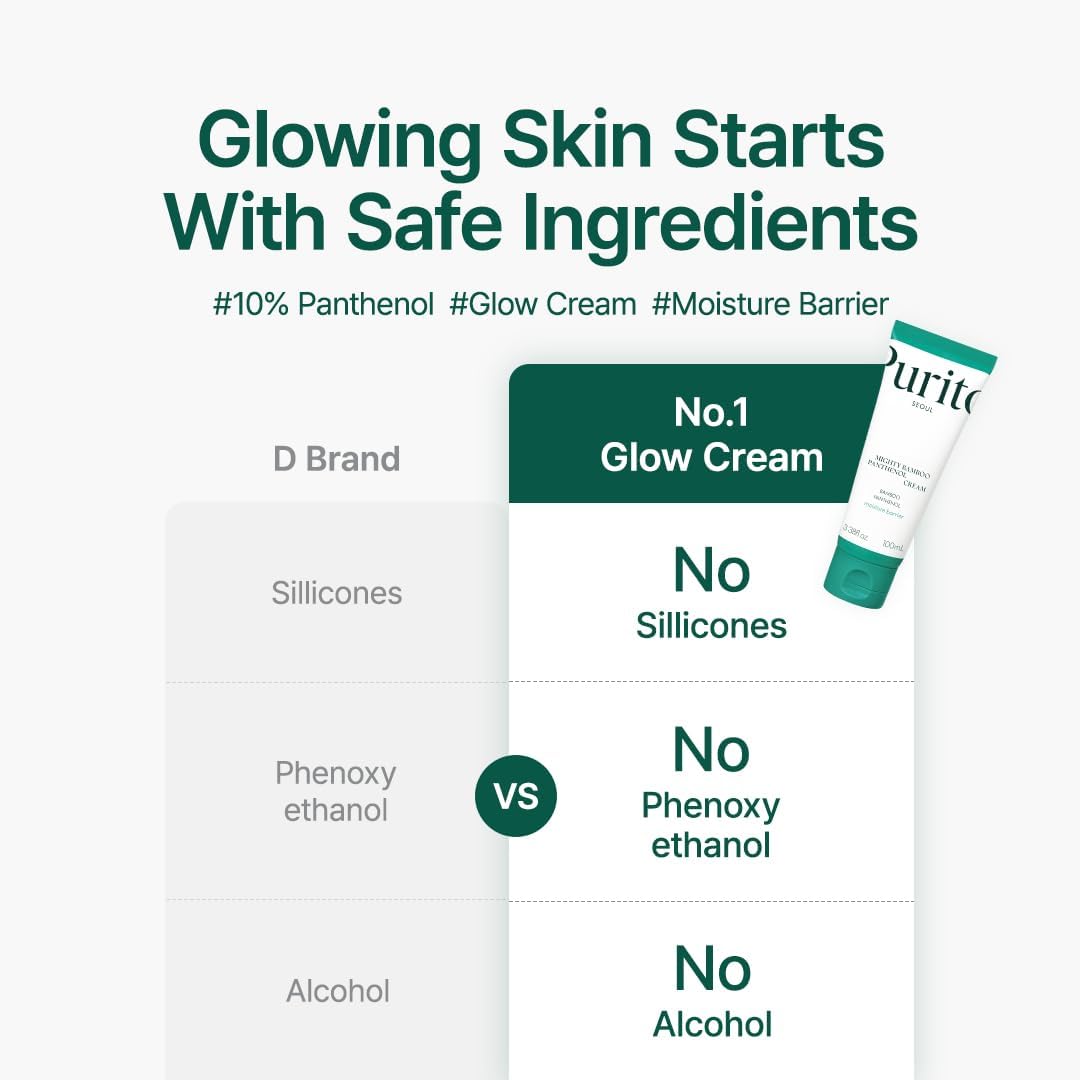 Mighty Bamboo Panthenol Cream - 100 ml-Purito Seoul-Noura Skincare