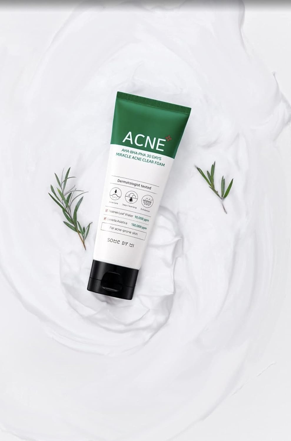 AHA BHA PHA 30 DAYS Miracle Acne Clear Foam - 100ml-SOME BY MI-Noura Skincare