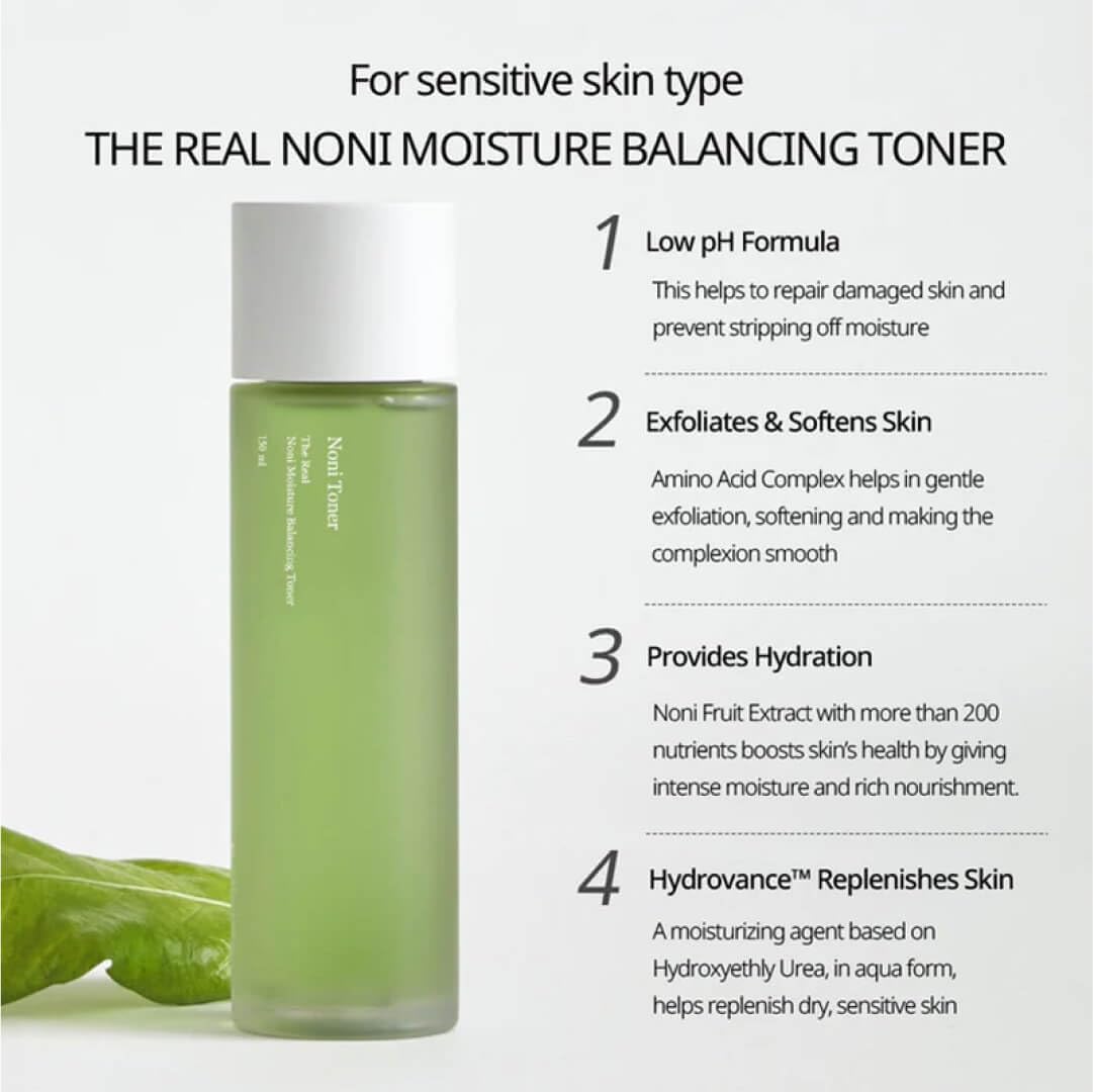 The Real Noni Moisture Balancing Toner - 150ml-Celimax-Noura Skincare