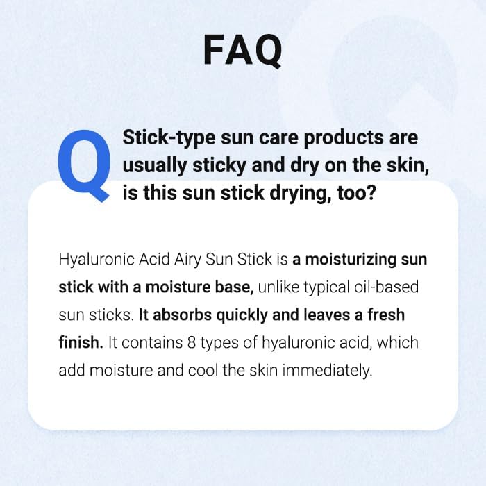 Hyaluronic Acid Airy Sun Stick SPF 50+ - 22g-Isntree-Noura Skincare