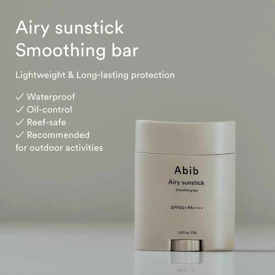 Airy Sunstick Smoothing Bar SPF50+ - 23g-Abib-Noura Skincare