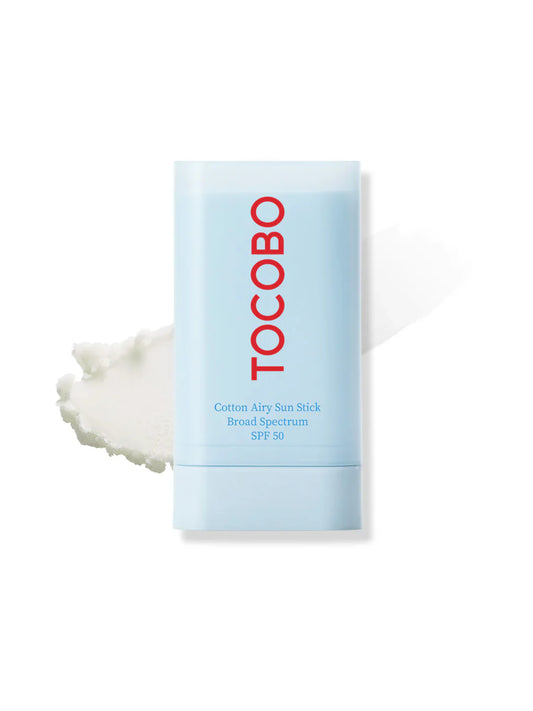 Cotton Airy Sun Stick - 19g-Tocobo-Noura Skincare