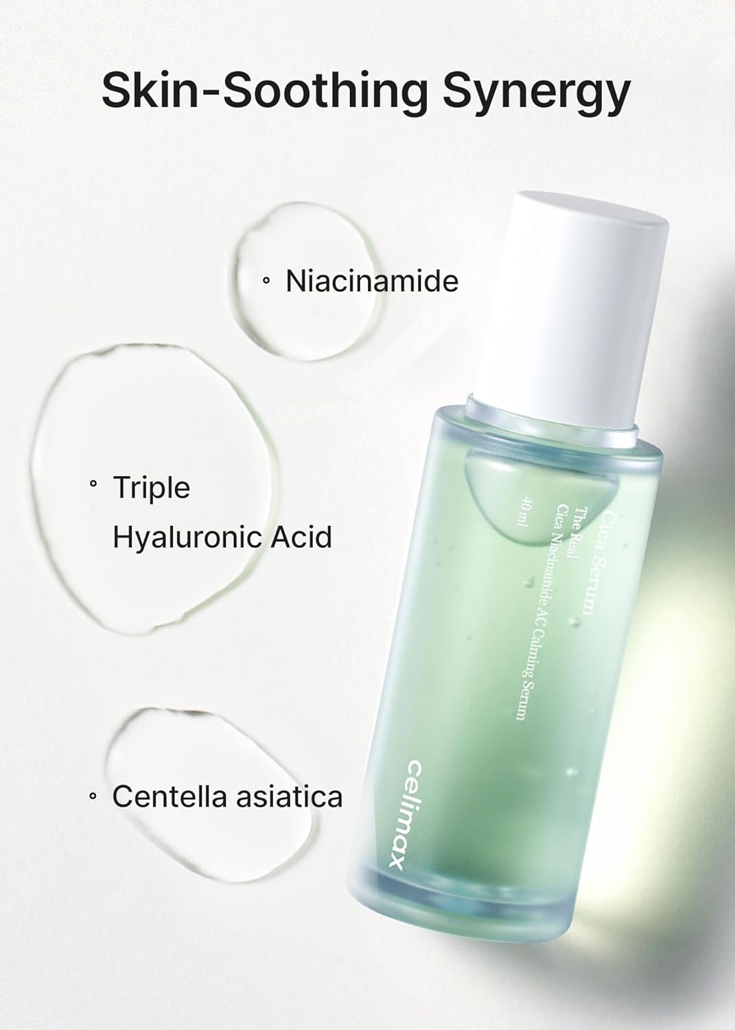 The Real Cica Niacinamide AC Calming Serum - 40ml-Celimax-Noura Skincare