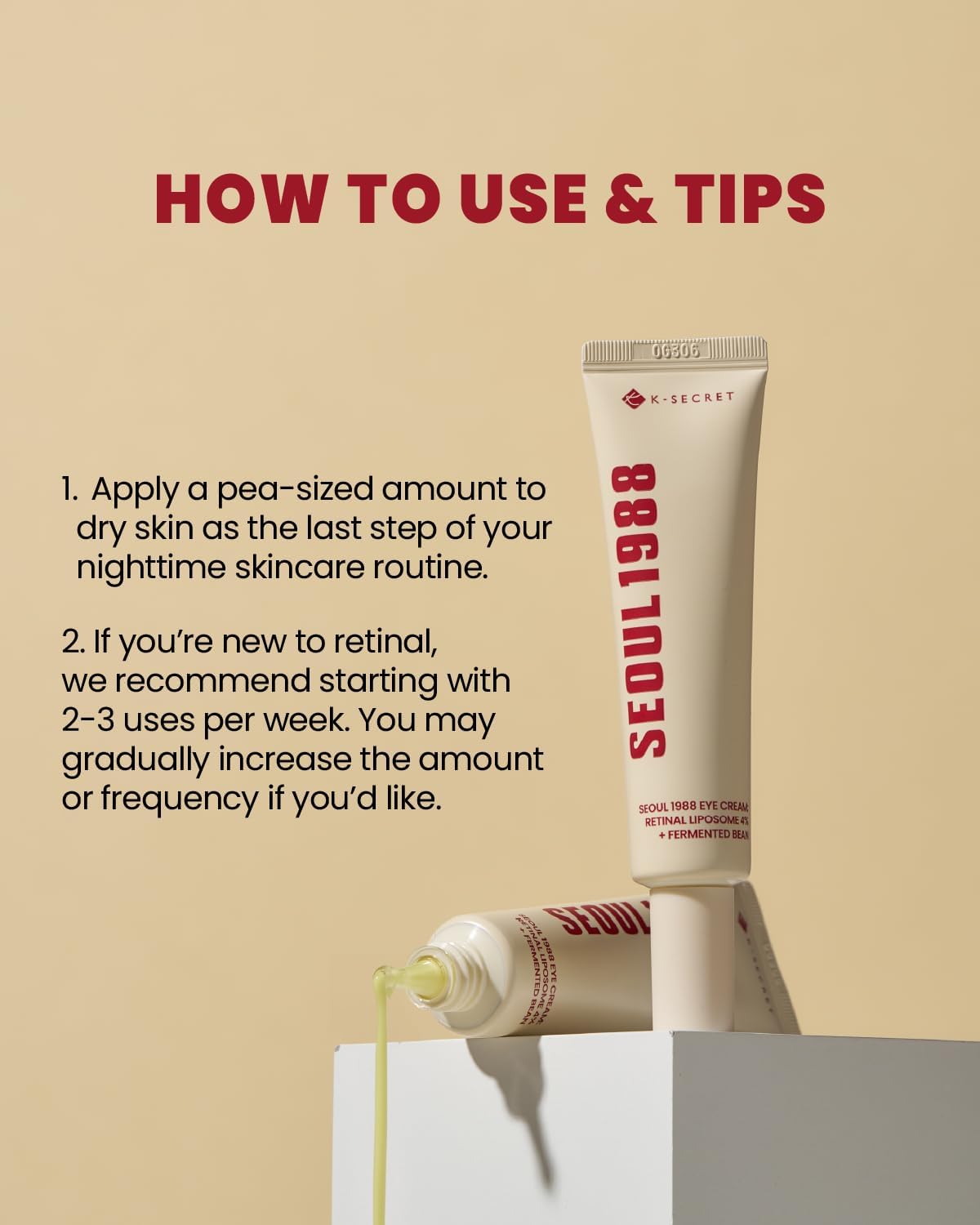 SEOUL 1988 Eye Cream: Retinal Liposome 4% + Fermented Bean - 30ml-K-SECRET-Noura Skincare
