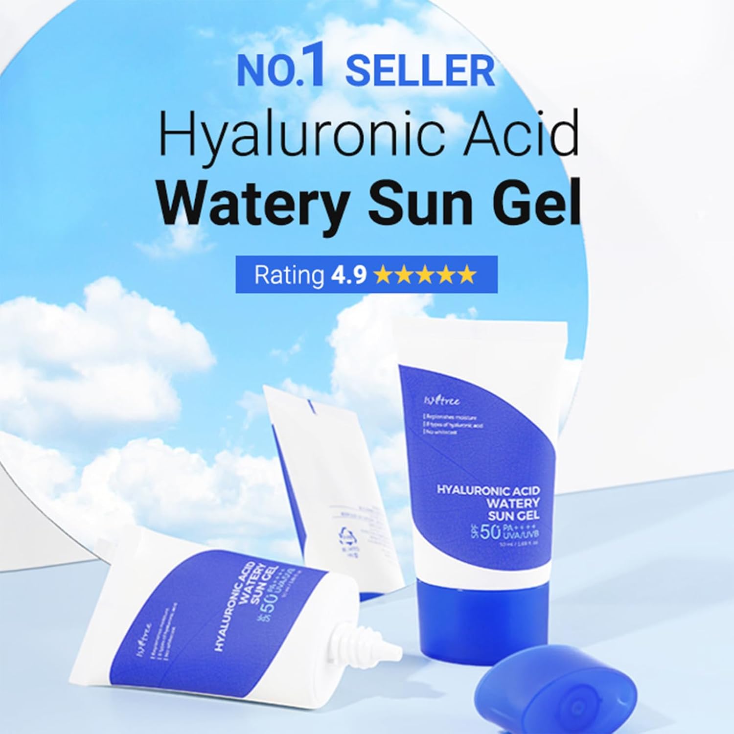 Hyaluronic Acid Watery Sun Gel - 50ml-Isntree-Noura Skincare
