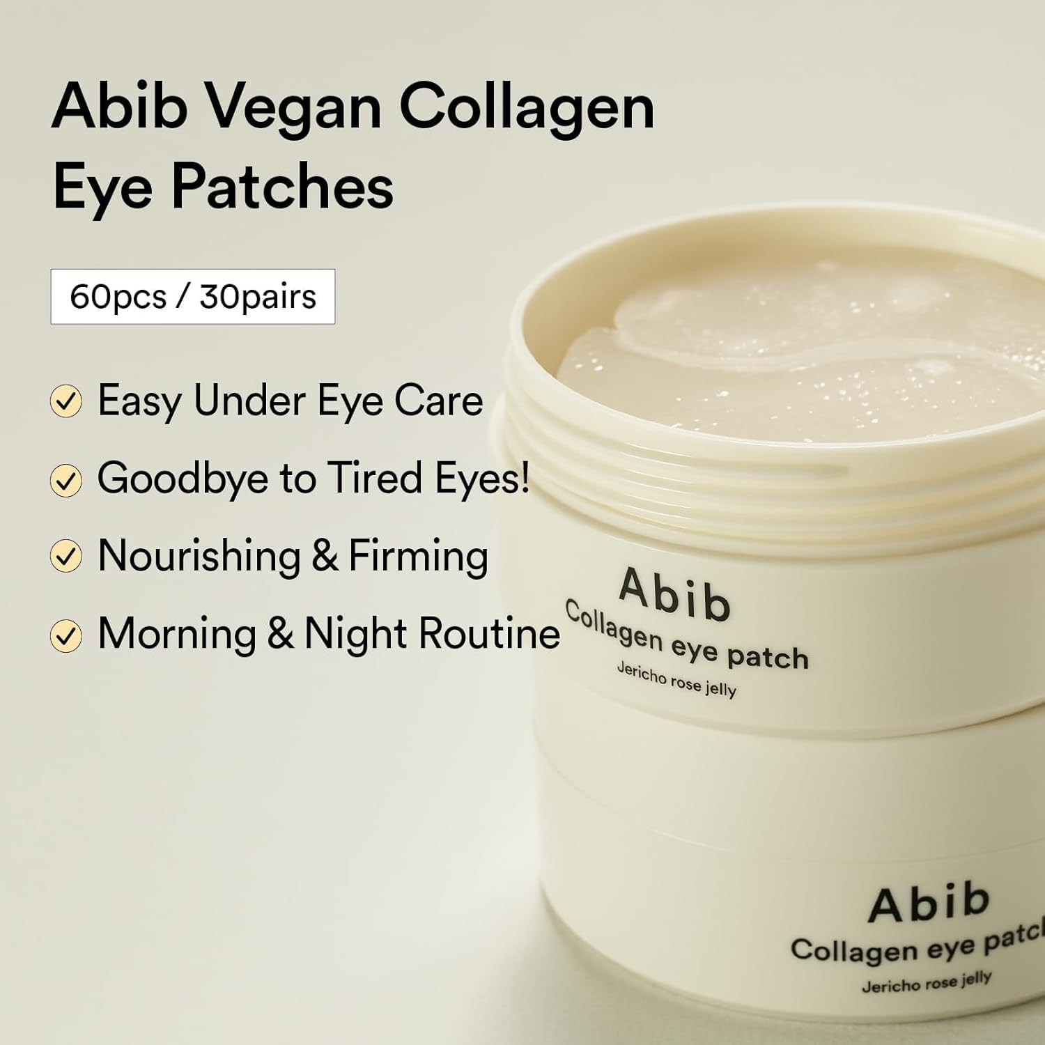 Collagen Eye Patch Jericho Rose Jelly - 60pcs-Abib-Noura Skincare