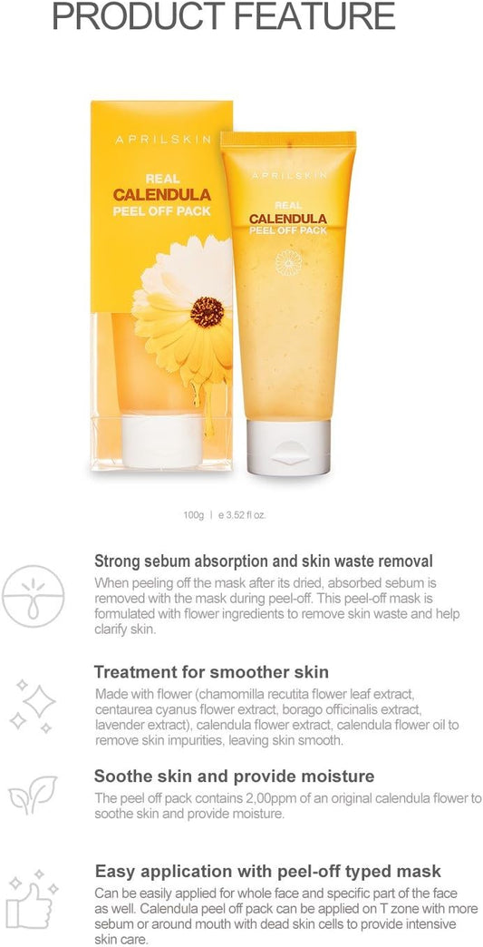 Real Calendula Peel Off Pack - 100g