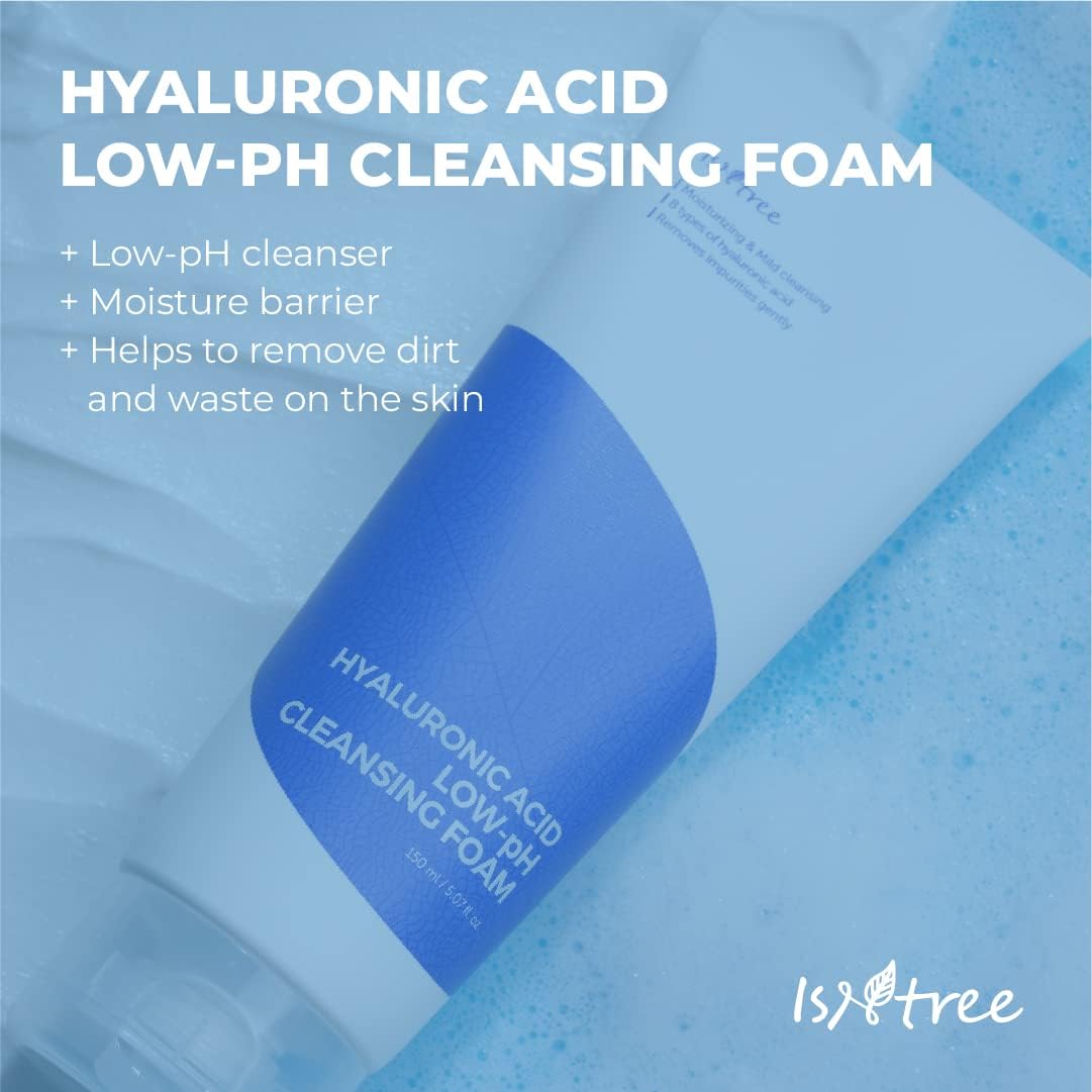 Hyaluronic Acid Low pH Cleansing Foam - 150ml-Isntree-Noura Skincare