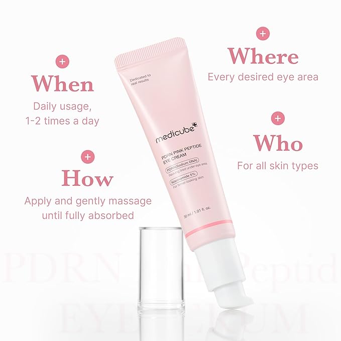 PDRN Pink Peptide Eye Cream - 30ml-Medicube-Noura Skincare