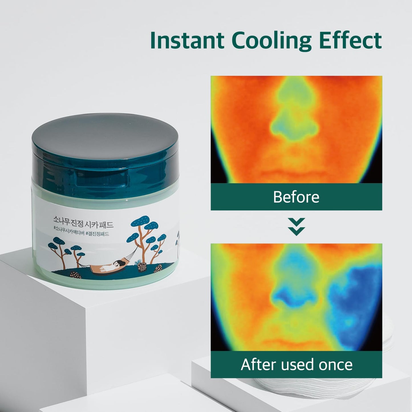 Pine Calming Cica Pad-Round Lab-Noura Skincare