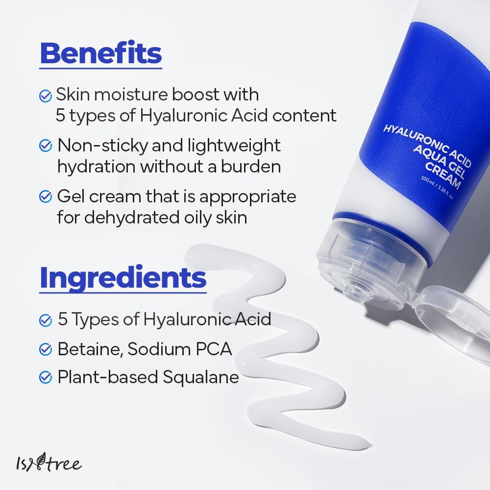 Hyaluronic Acid Aqua Gel Cream - 100ml-Isntree-Noura Skincare