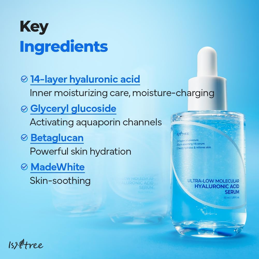 Ultra-Low Molecular Hyaluronic Acid Serum - 50ml-Isntree-Noura Skincare