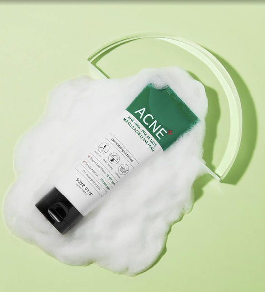 AHA BHA PHA 30 DAYS Miracle Acne Clear Foam - 100ml-SOME BY MI-Noura Skincare