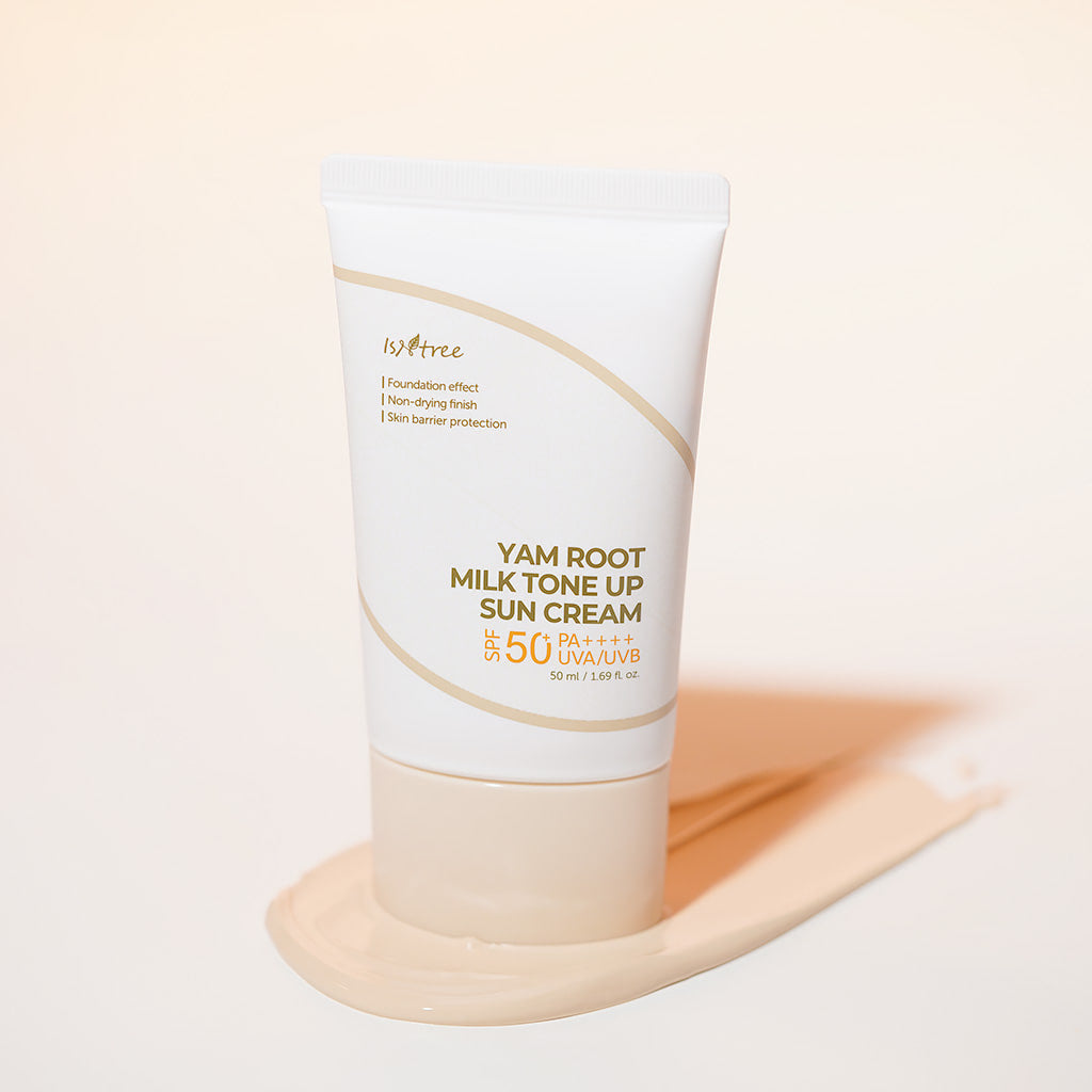 Yam Milk Tone Up Sun Cream - 50ml-Isntree-Noura Skincare