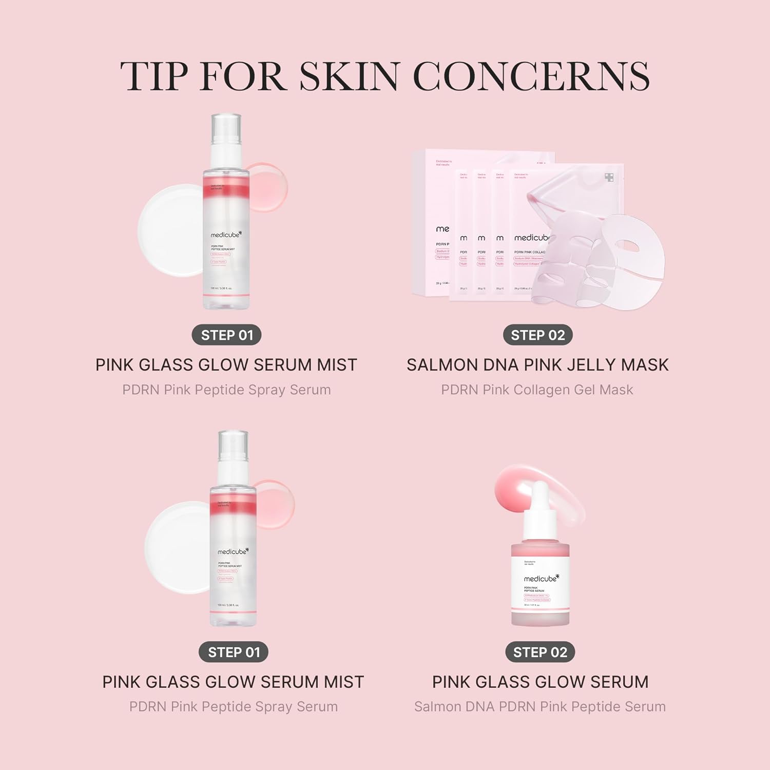 PDRN Pink Glutathione Serum Mist - 100ml-Medicube-Noura Skincare