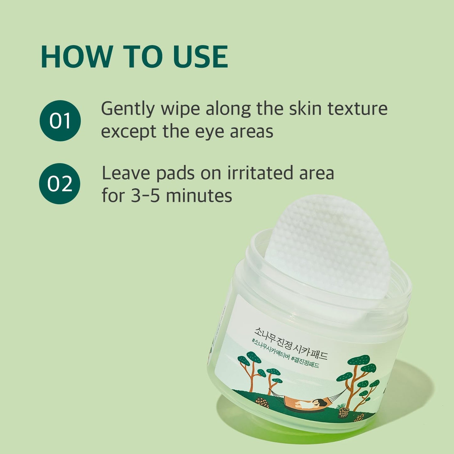 Pine Calming Cica Pad-Round Lab-Noura Skincare
