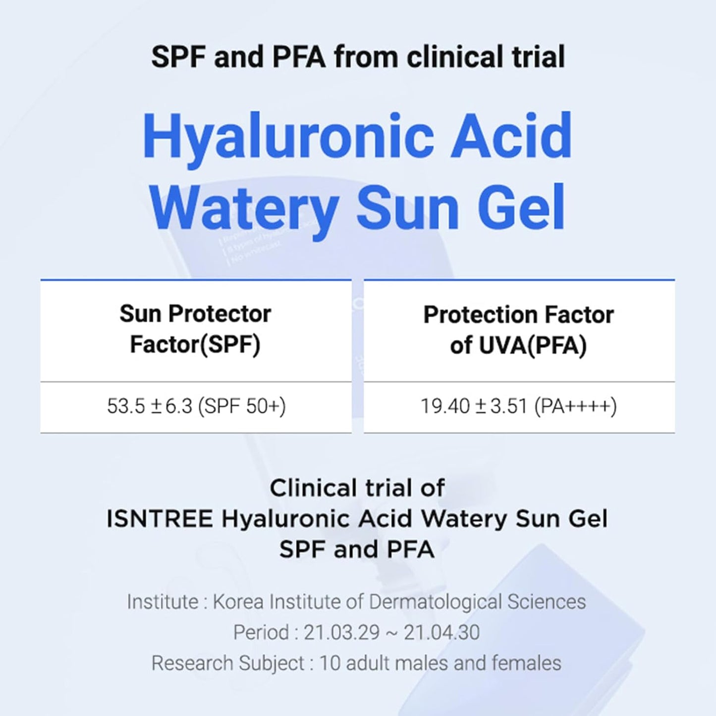 Hyaluronic Acid Watery Sun Gel - 50ml-Isntree-Noura Skincare