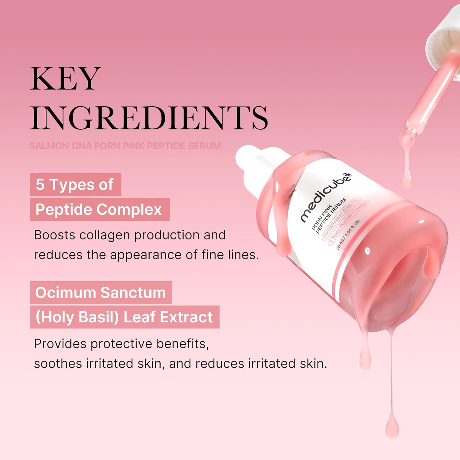 PDRN Pink Peptide Serum - 30ml-Medicube-Noura Skincare