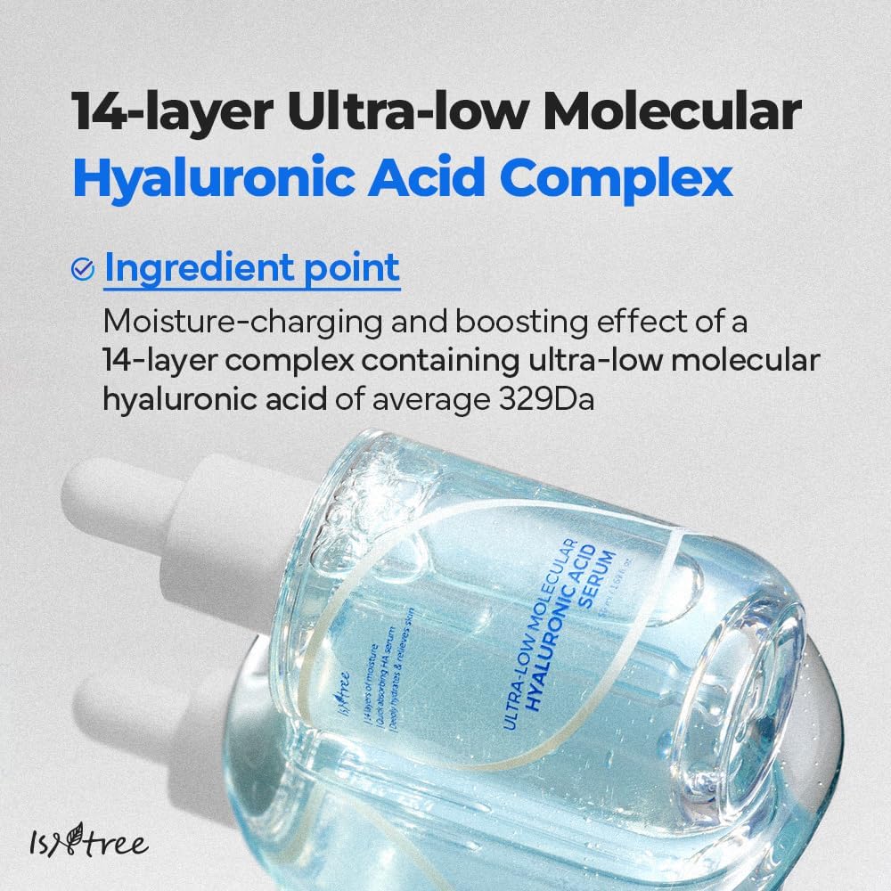 Ultra-Low Molecular Hyaluronic Acid Serum - 50ml-Isntree-Noura Skincare