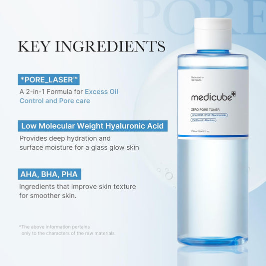 Zero Pore Toner - 250ml-Medicube-Noura Skincare