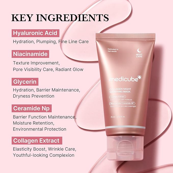 Collagen Night Wrapping Mask - 75 ml-Medicube-Noura Skincare