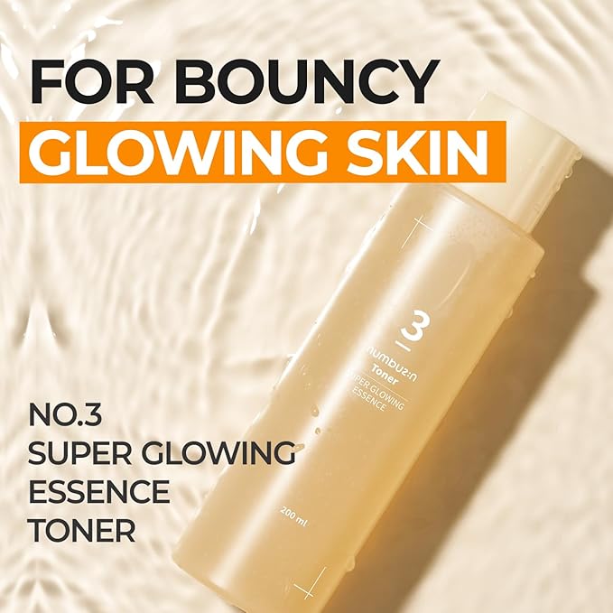No. 3 Super Glowing Essence Toner - 200ml-Numbuzin-Noura Skincare