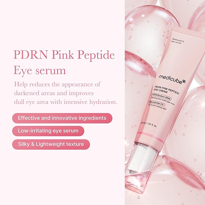 PDRN Pink Peptide Eye Cream - 30ml-Medicube-Noura Skincare