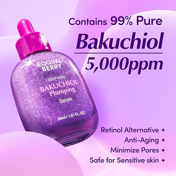 Bakuchiol Plumping Serum - 30 ml-EQQUALBERRY-Noura Skincare