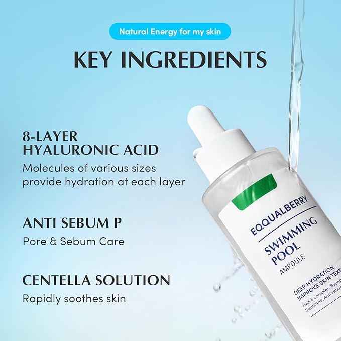 Swimming Pool Ampoule - 50ml-EQQUALBERRY-Noura Skincare