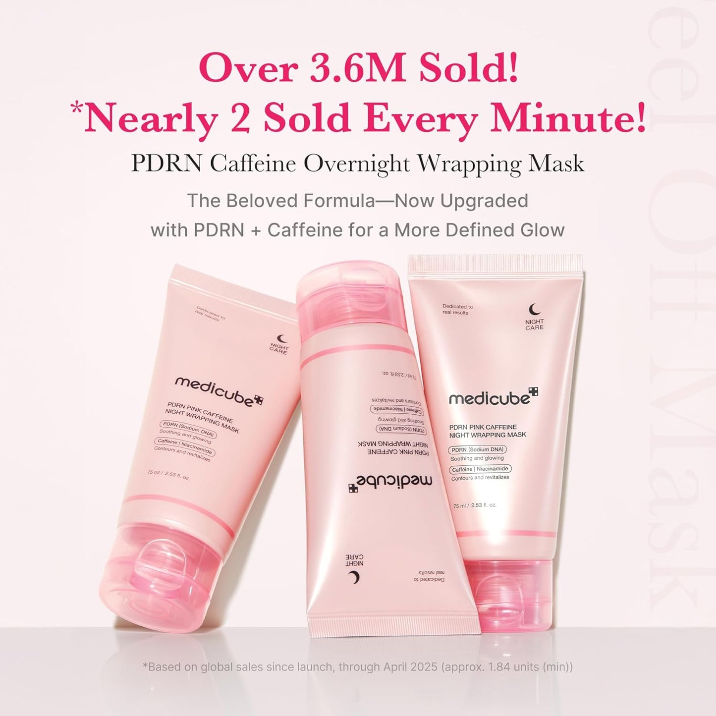 PDRN Pink Caffeine Night Wrapping Mask - 75ml-Medicube-Noura Skincare