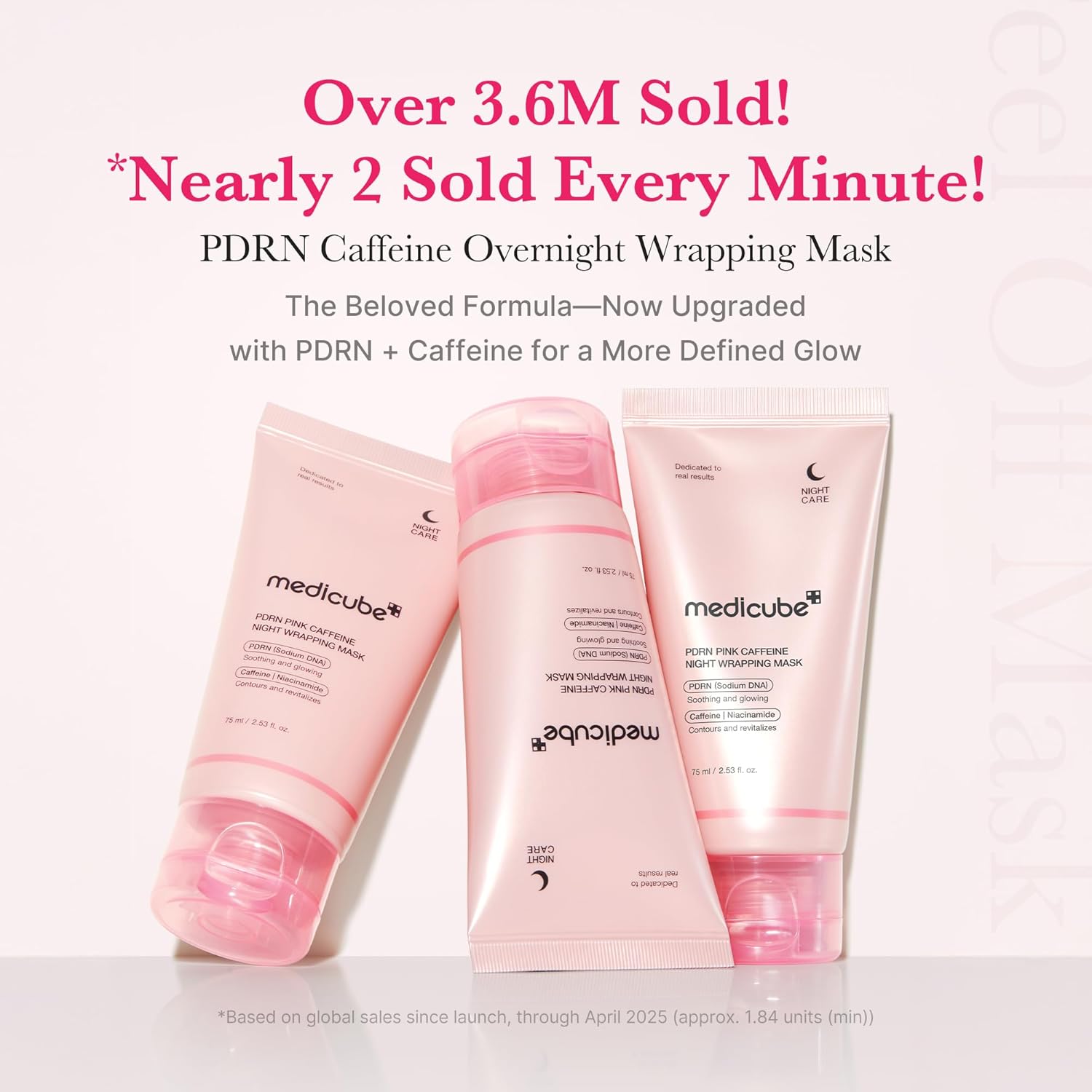 PDRN Pink Caffeine Night Wrapping Mask - 75ml-Medicube-Noura Skincare