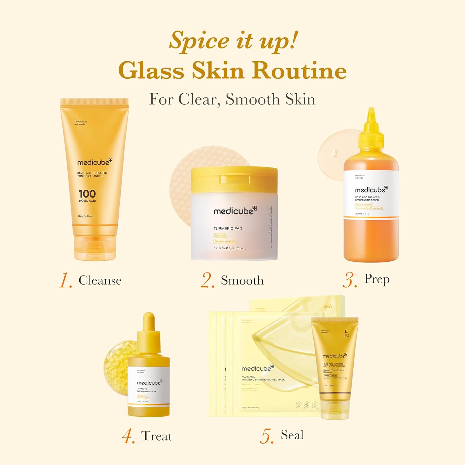 Kojic Acid Turmeric Resurfacing Toner - 160ml-Medicube-Noura Skincare