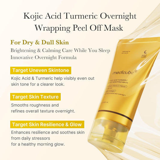 Kojic Acid Turmeric Night Wrapping Mask - 75ml-Medicube-Noura Skincare