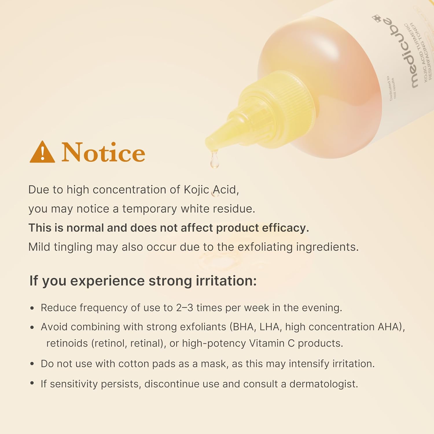 Kojic Acid Turmeric Resurfacing Toner - 250ml-Medicube-Noura Skincare