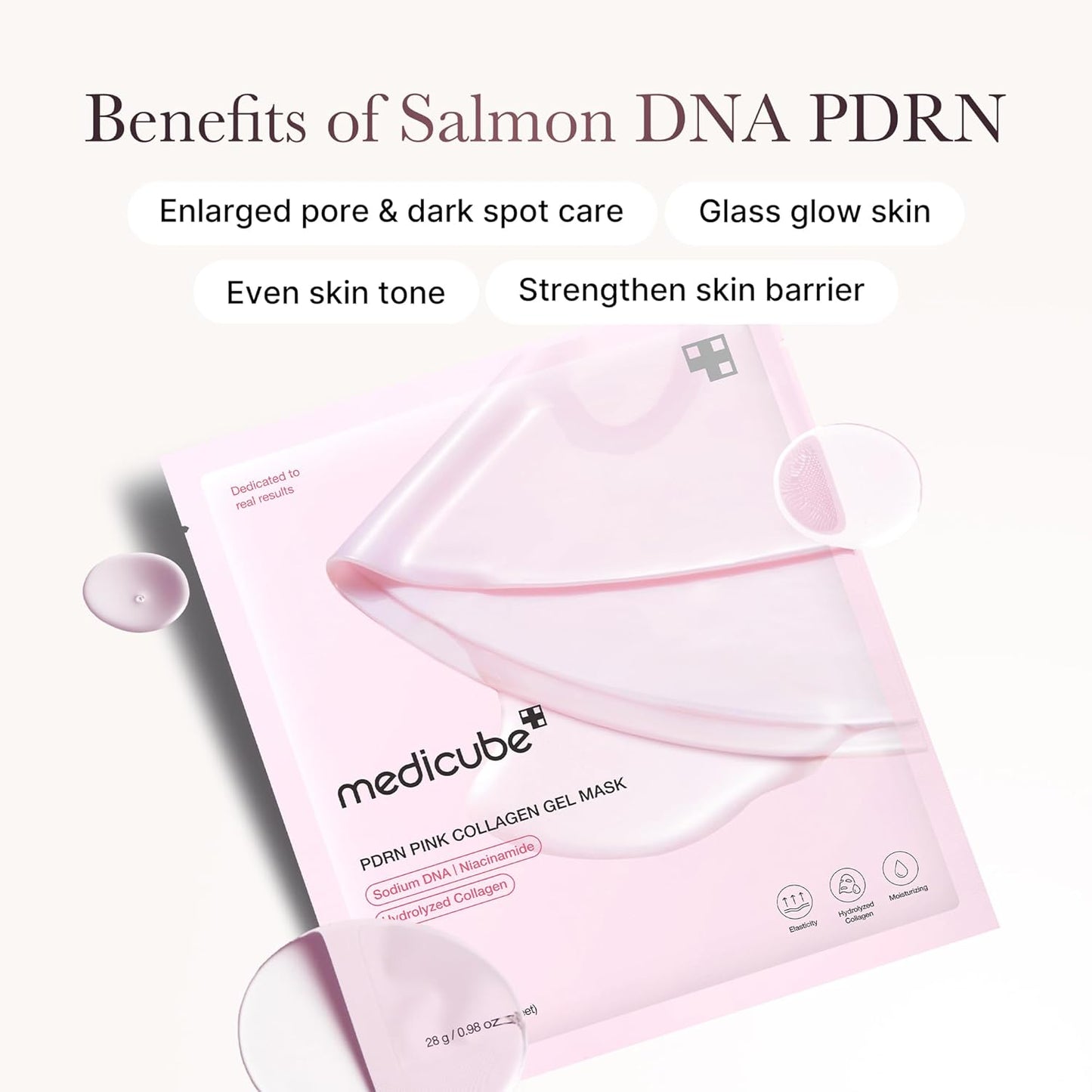 PDRN Pink Collagen Gel Mask - 1ea-Medicube-Noura Skincare