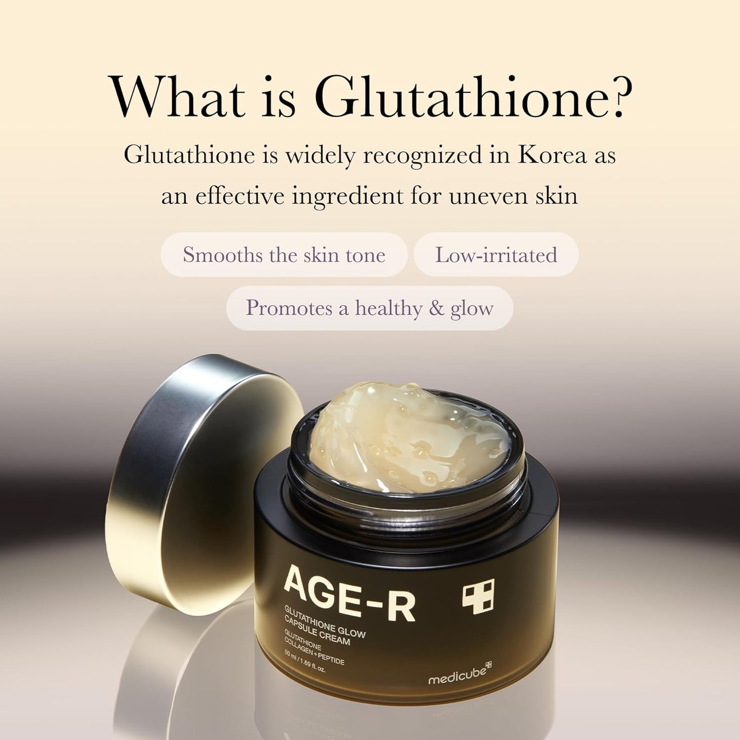 AGE-R Glutathione Glow Capsule Cream - 50ml-Medicube-Noura Skincare